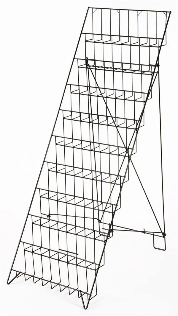 Wire Stand Has (10) 18-1/4 x 2-1/2x22 Pockets for Magazines
