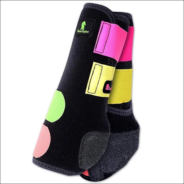 Rear Large Colorburst Neon Classic Equine Legacy System Sports Horse Leg Boots