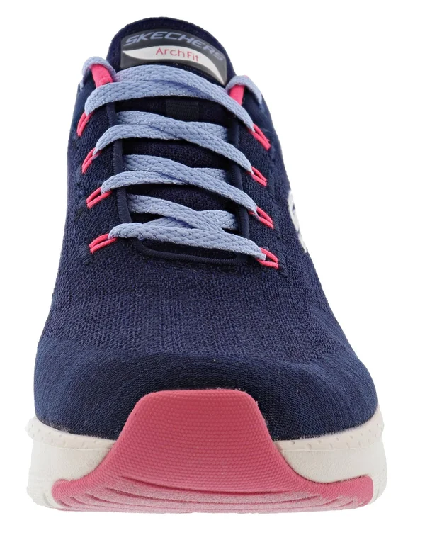 Women's Skechers Arch Fit Comfy Wave Sneaker - Size: 6.5, Black