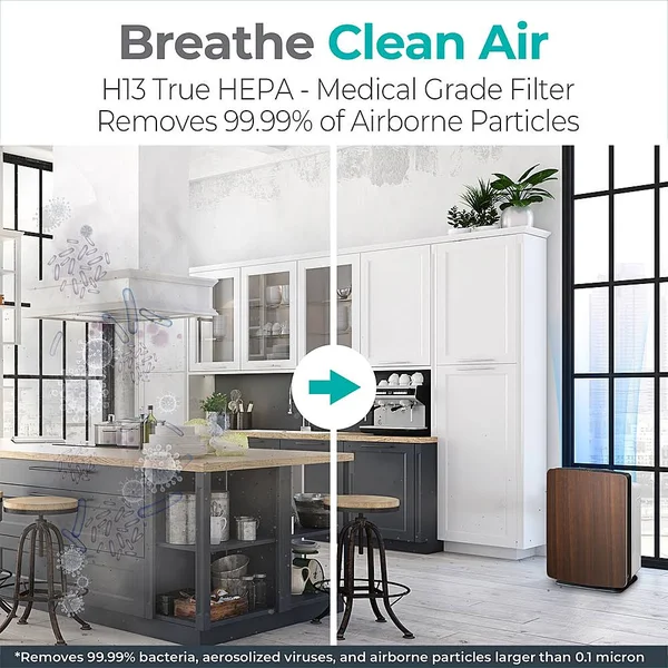 Alen BreatheSmart FIT50 Air Purifier for Smoke - FreshPlus, Espresso