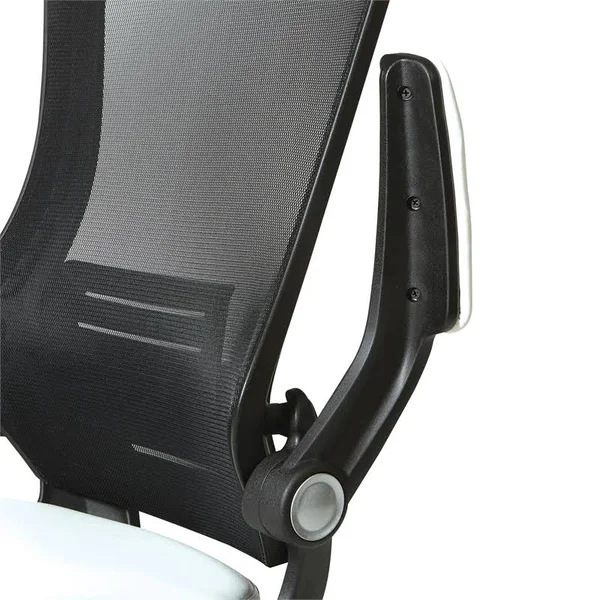 Office Star Products Black Screen Back Manager&s Chair, White