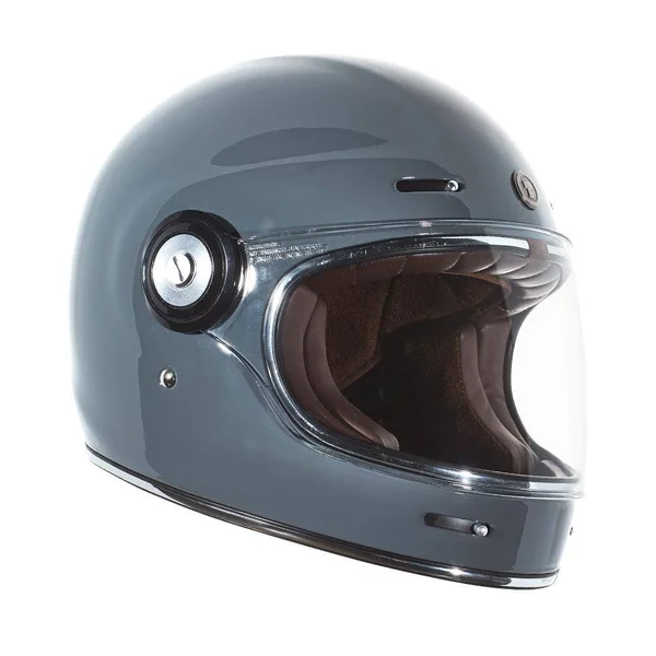 Torc T-1 Retro Full Face Motorcycle Helmet M - Nardo Grey