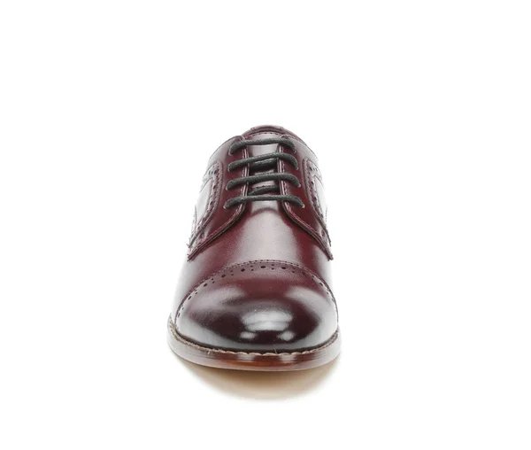 Boys& Stacy Adams Dickinson Perforated Cap Toe Oxford, Kids, Size: 11.5, Burgundy Leather