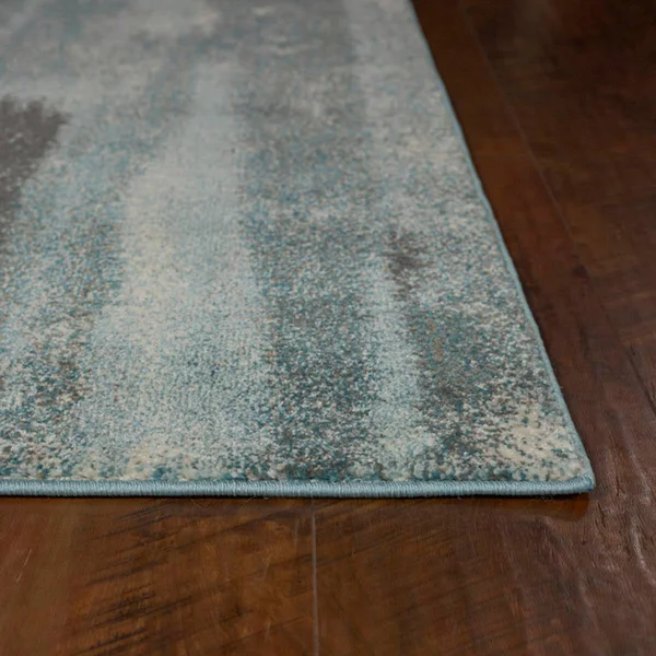 Kas Illusions 6211 Moderne 5&3x22 x 7&7x22 Teal Area Rug
