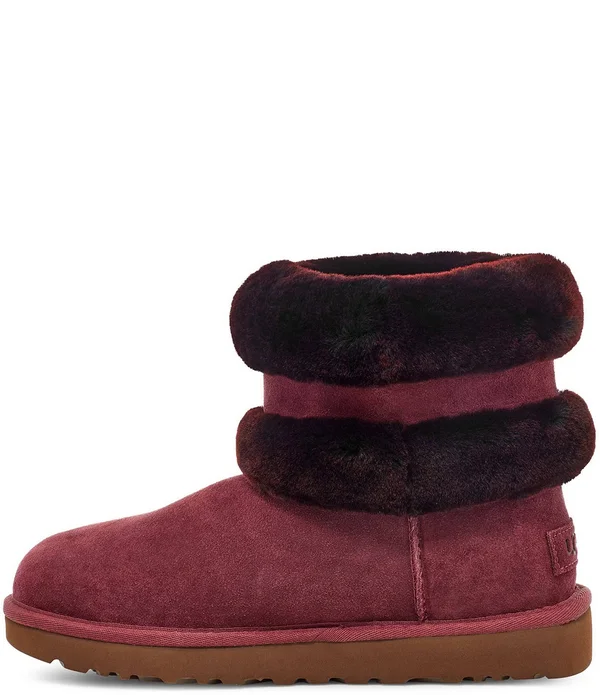 Ugg Women's Fluff Mini Belted Suede 1112483 - 5, Black