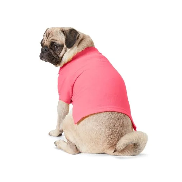 Ralph Lauren Cotton Mesh Dog Polo Shirt - Size S in Hot Pink