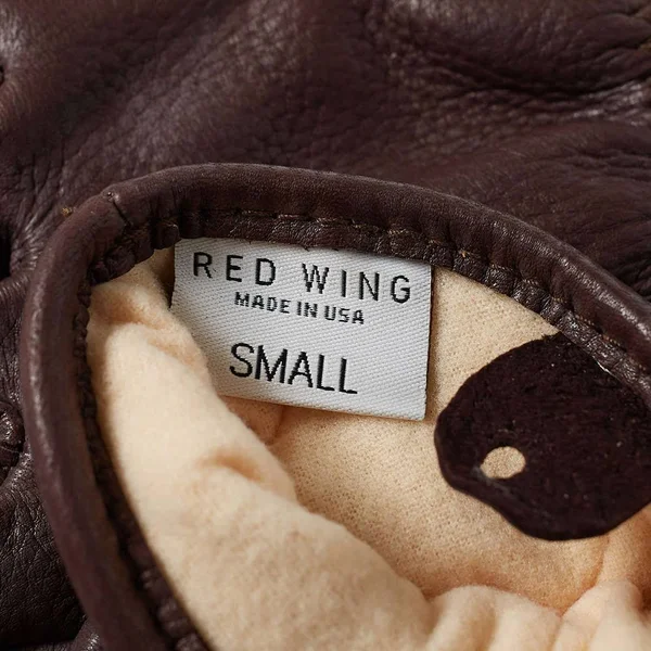 Red Wing Heritage Lined Leather Gloves, Nutmeg Buckskin