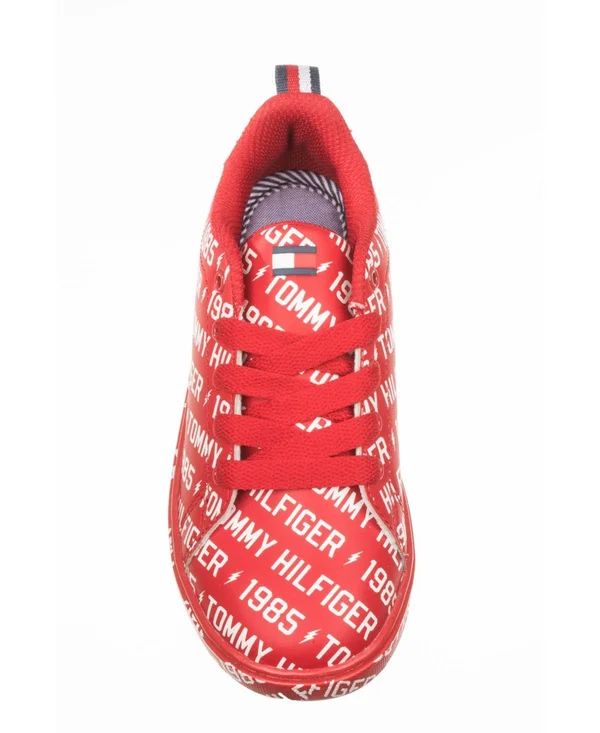 Tommy Hilfiger Iconic Court Logo Sneaker (Toddler, Little Kid, & Big Kid) Red/White - Boys Shoes & Footwear - Boys Sneak