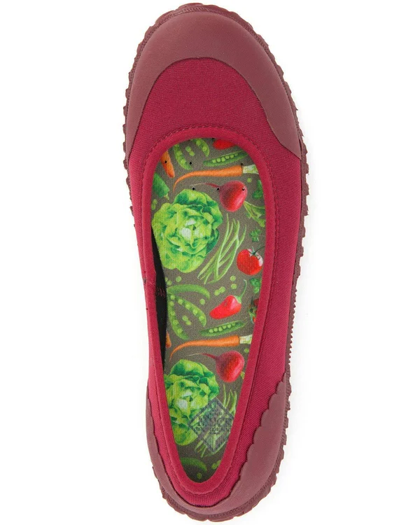 Muck Boots Women's Muckster II Flats, Berry/Veggie Print