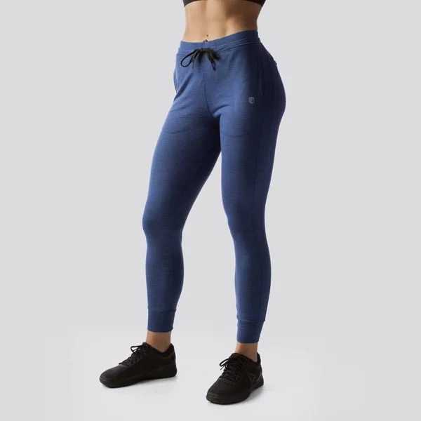 Born Primitive Navy Blue Athleisure Joggers for Women, Fitness Apparel, 2X-Large