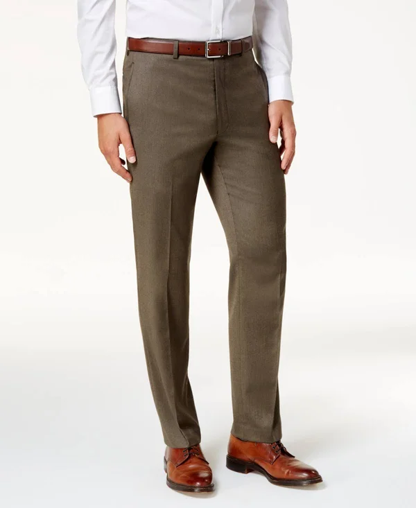 Lauren Ralph Lauren Men's Microtwill UltraFlex Dress Pants - Taupe