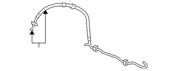 Honda CR-V Hose Power Steering Feed, 2007-2011, OEM 53713-SWA-A03