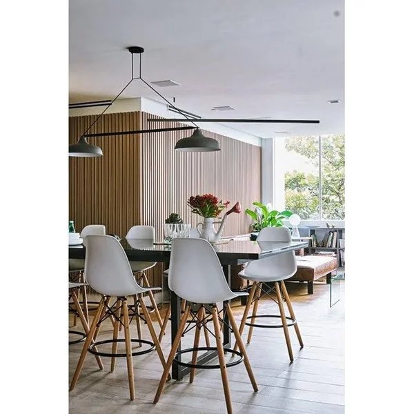 2xhome 25 inch Seat Designer Dsw Counter Stool Barstool with Backs Molded High Chair Kitchen Eiffel Wooden Work Armless Work - R