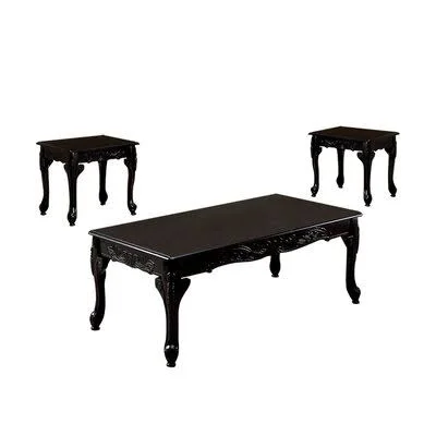 Minnich Cheshire 3 Piece Coffee Table Set Darby Home Co Color: Dark Cherry