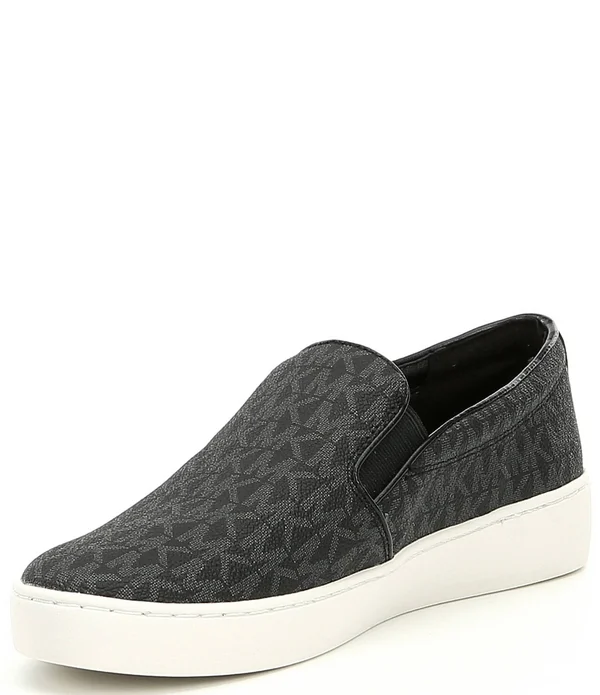 Michael Michael Kors Black Keaton Slip on Sneakers