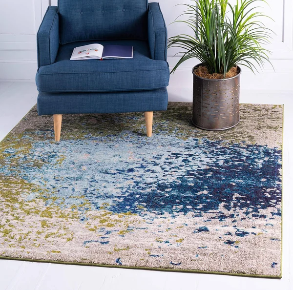 Unique Loom Vella Estrella Rug - Blue (8& 0 x 8& 0)