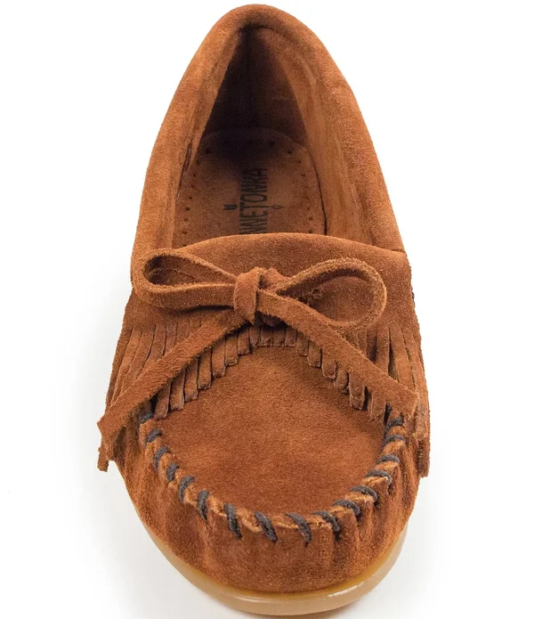 Women's Minnetonka Kilty Moccasin - Brown - Size 11