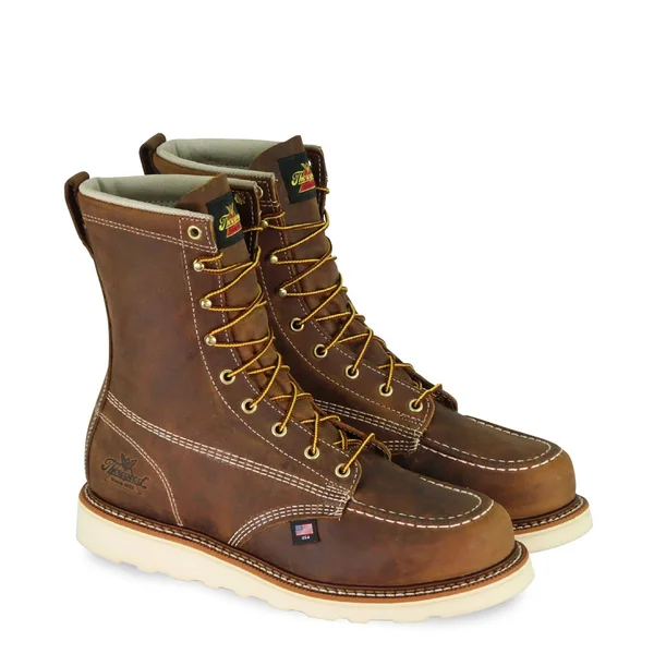 Thorogood Men's American Heritage 8x22 Wedge Work Boots - Steel Toe