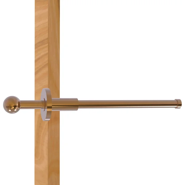 Allied Brass Traditional Retractable Pullout Garment Rod - Brushed Bronze