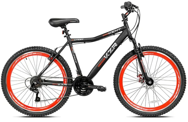 Kent 26x22 Men's - KZR Mountain Bike, Black/Red