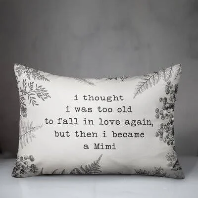 Krumm Too Old for Love Mimi Lumbar Pillow Ebern Designs Fill Material: Polyester/Polyfill