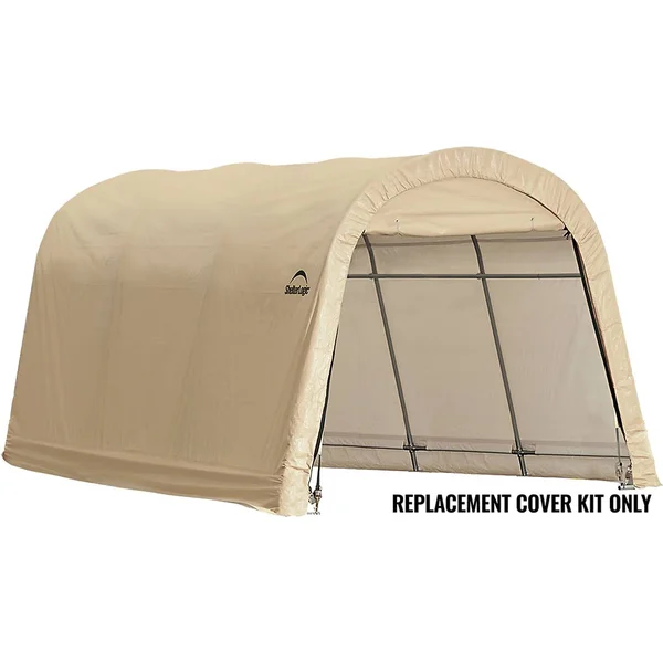 ShelterLogic 805418 Replacement Cover Kit for The AutoShelter Roundtop 10 ft. x 15 ft. x 8 ft. Heavy Duty PVC 14.5 oz. Tan
