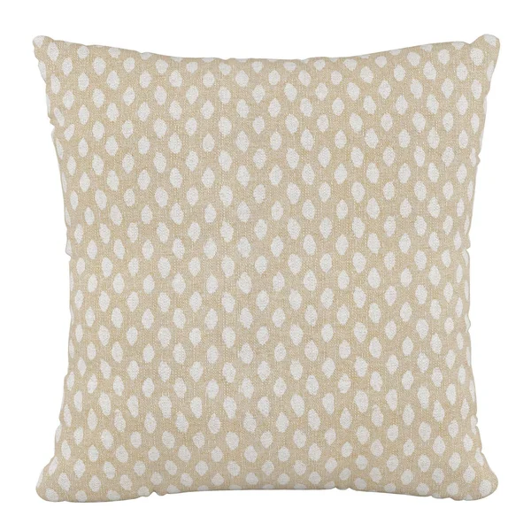 Polyester Square Pillow in Sahara Chalk Flax - Skyline Furniture