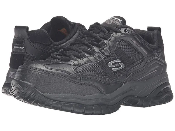 Skechers Men's Work Relaxed Fit Soft Stride Grinnel Comp Black