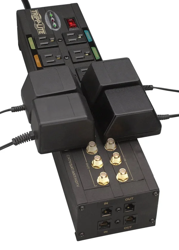 Tripp Lite HT10DBS 10 Outlet Home Theater Isobar Surge Protector