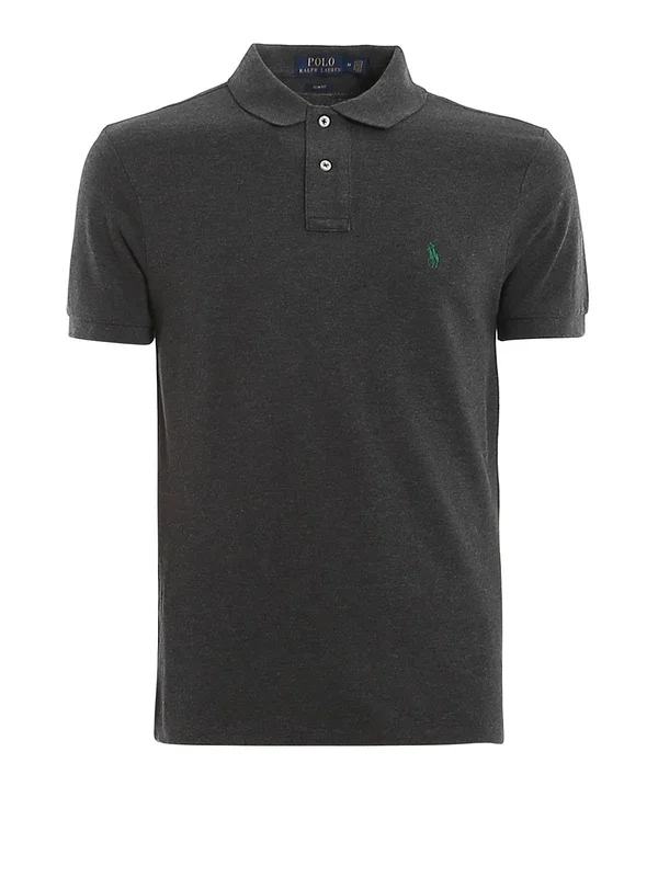 Polo Ralph Lauren Man Polo Shirt Lead Size M Cotton