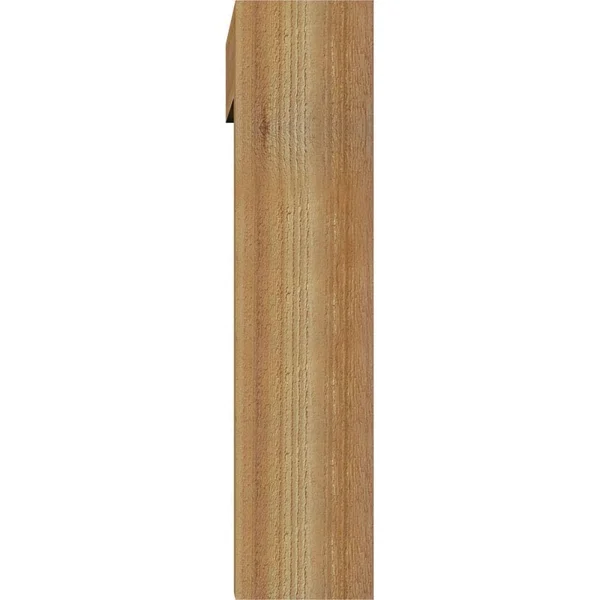 Ekena Millwork 1463049 6x22W x 26x22D x 26x22H Merced Block Rough Sawn Bracket w/ Offset Brace - Western Red Cedar