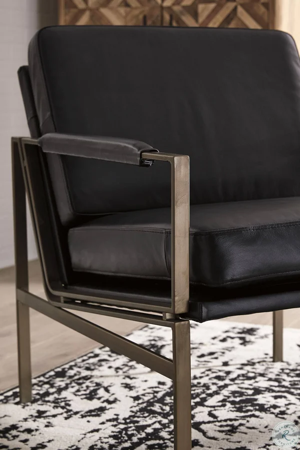 Ashley Furniture Signature Design Puckman Accent Chair, Black